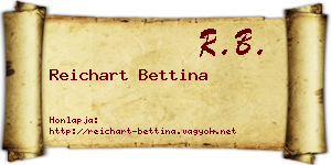 Reichart Bettina névjegykártya